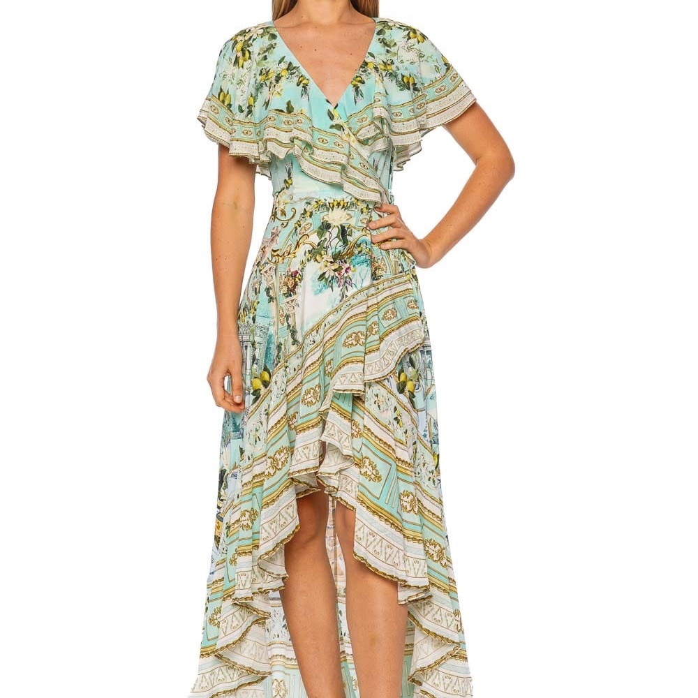 CAMILLA
VENUS ON A VESPA FRILLED MIDI DRESS